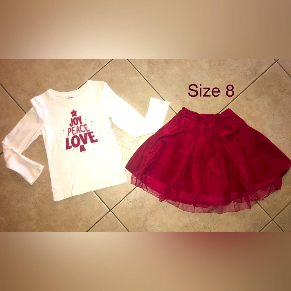 Girls Christmas outfit size 8
